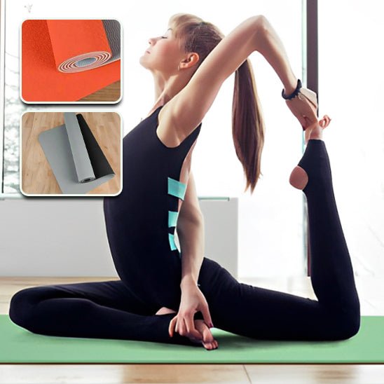 Tapis de yoga femme posture