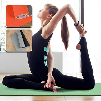 Tapis de yoga femme posture